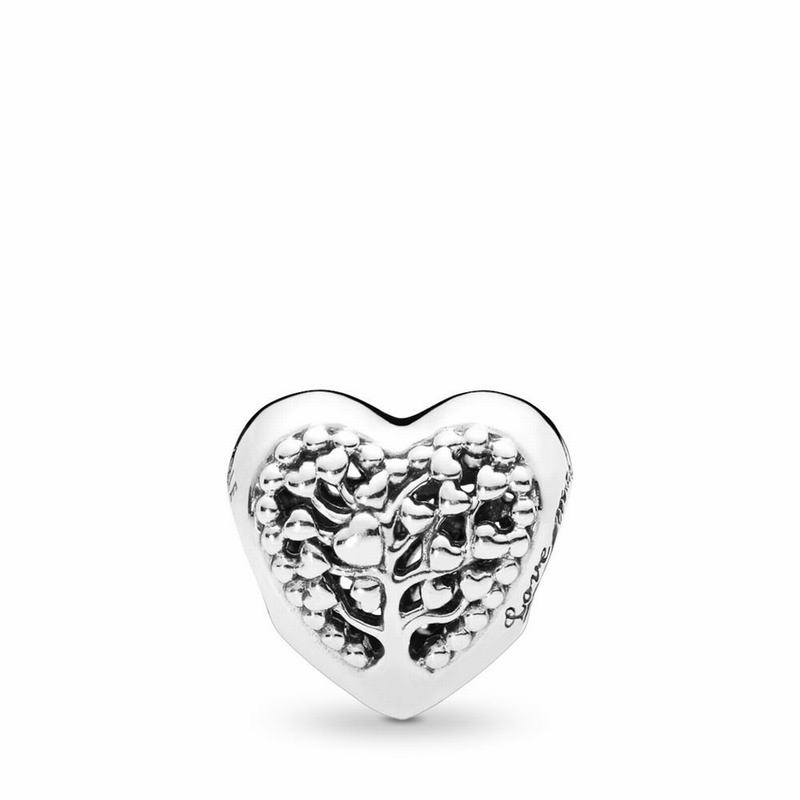 Pandora Australia Flourishing Hearts Charm - Sterling Silver | ZMXJOK964